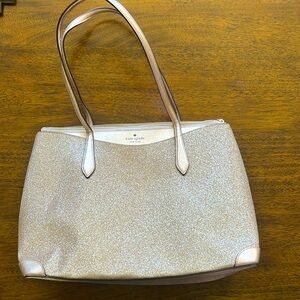 NEVER USED - Kate Spade - Champagne Pink Glimmer Satchel